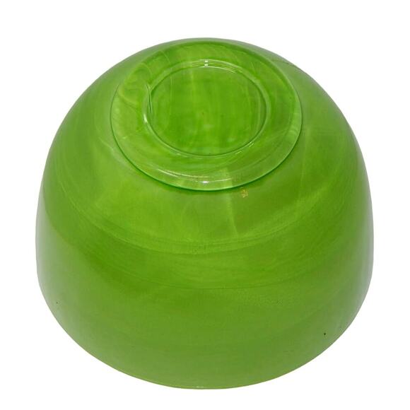 Set of 2 EUC Vintage Green Sea Glasbruk Swedish Asymmetric Art Glass Bowl - Picture 4 of 13